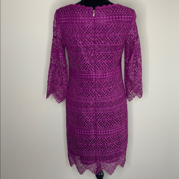 NWOT Trina Turk 3/4 Slv Embroidered Sheath Dress - Picture 5 of 8